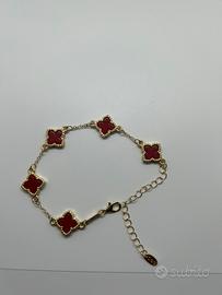 Bracciale Donna a forma di quadrifoglio.