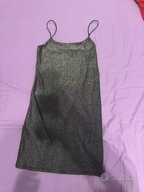 Vestito nero corto con brillantini