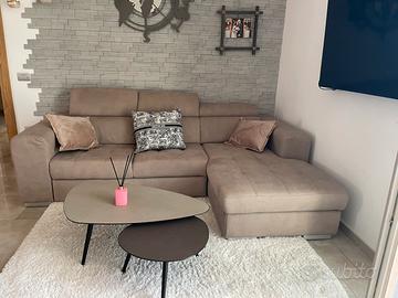 Divano con penisola made in italy