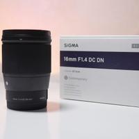 obiettivo sigma 16m 1.4 sony e mount