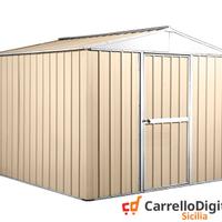 Box porta attrezzi in lamiera 276x260 beige