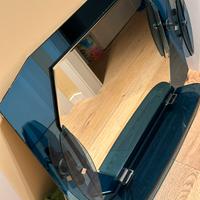 Specchio anni 50 stile fontana arte con appliques