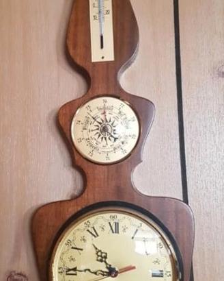 OROLOGIO DA PARETE IN LEGNO CON RILEVATORE UMIDITÀ