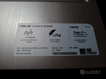 PC Asus X540s 