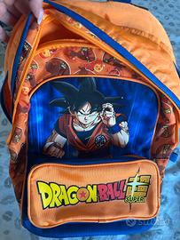 Zaino dragon ball piu astuccio 3 zip