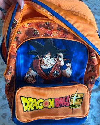 Zaino dragon ball piu astuccio 3 zip