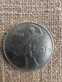 50 lire 1958