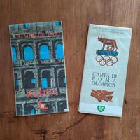 OLIMPIADI ROMA 1960 due cartine tematiche 