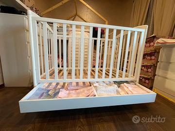 Lettino neonati Giordani “Alice” con materasso