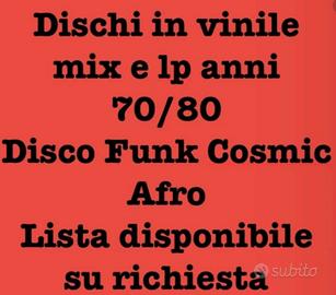 Dischi vinile anni 70/80 lp mix Disco Funky Cosmic
