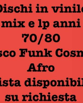 Dischi vinile anni 70/80 lp mix Disco Funky Cosmic