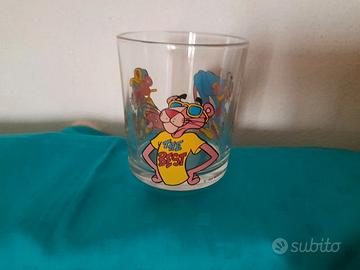 Bicchiere nutella disegno Pantera rosa 1994