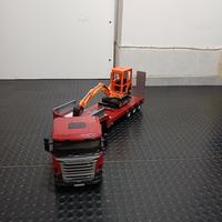 scania bruder più escavatore 