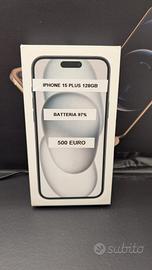 iPhone 15 Plus 128GB pari nuovo promo