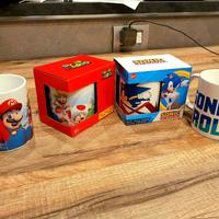 Tazza in Ceramica. SONIC e MARIO BROS (UFFICIALI)