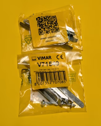 2x Vimar V71540 Nuove - Griffe per scatola 503/504
