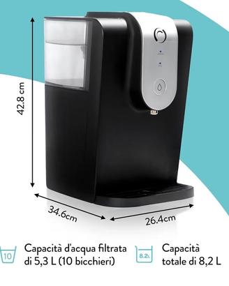 Distributore Acqua Fredda e Filtrata da 8.2L