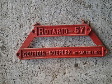Insegna in ferro Rotario 57 vintage