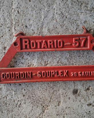 Insegna in ferro Rotario 57 vintage