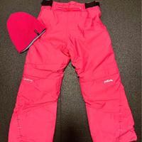 Pantalone neve rosa bambina