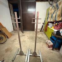 Coppia di supporti per bilanciere- squat rack