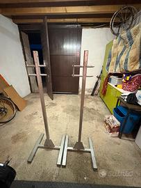 Coppia di supporti per bilanciere- squat rack