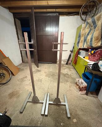 Coppia di supporti per bilanciere- squat rack