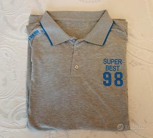 T-Shirt Maglia UOMO Col. Grigio 5XL Cotone Nuova