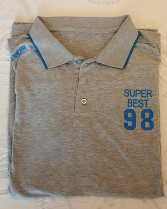 T-Shirt Maglia UOMO Col. Grigio 5XL Cotone Nuova