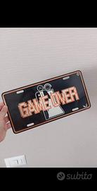 Targa  matrimonio Game over 