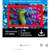 Adobe Creative cloud Piano Fotografia 1TB 
