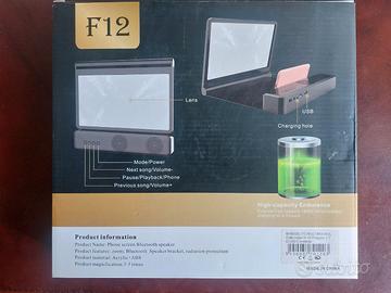 Ingranditore con 2 altoparlanti bluetooth