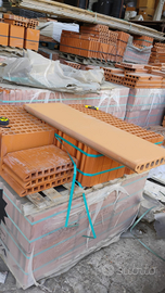 Gradino in cotto pezzo unico 35X120