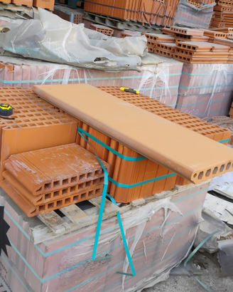 Gradino in cotto pezzo unico 35X120