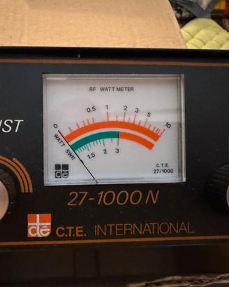 Rosmetro Wattmetro CTE 27/1000 N Vintage