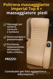 Poltrona massaggiante con estensione per i piedi