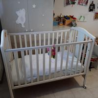 Lettino bimbo in legno bianco