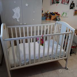 Lettino bimbo in legno bianco
