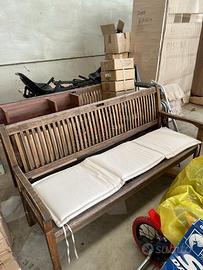 DIVANETTO IN LEGNO 3 POSTI