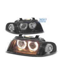 FARI PER AUDI A4 B5 94-98 ANGEL EYES CLASSICI NERI