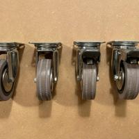 Ruote girevoli con piastra