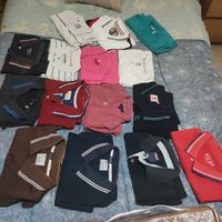 stock di 15 polo T-shirt vari brand tg.L/XL