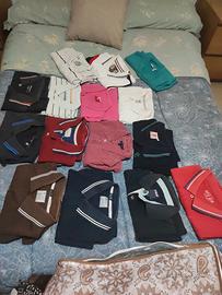 stock di 15 polo T-shirt vari brand tg.L/XL