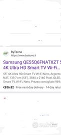 tv samsung 55 pollici  qled