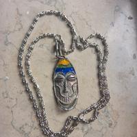 ARGENTO  SMALTI gioiello esoterico primo 900