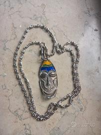 ARGENTO  SMALTI gioiello esoterico primo 900