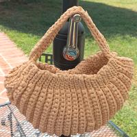 Borsa fatta a mano uncinetto fettuccia