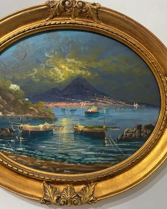 dipinto, incorniciato da una splendida cornice dor