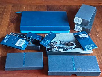 3 Accessori PIQUADRO Blue Square e Quaderno NUOVI