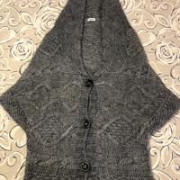 Cardigan corto Donna in lana, tg S, grigio